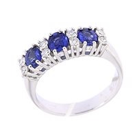 Anello Mirco Visconti Donna in Oro bianco Zaffiro 1.56 Ct BG49/Z - BG49/Z-13